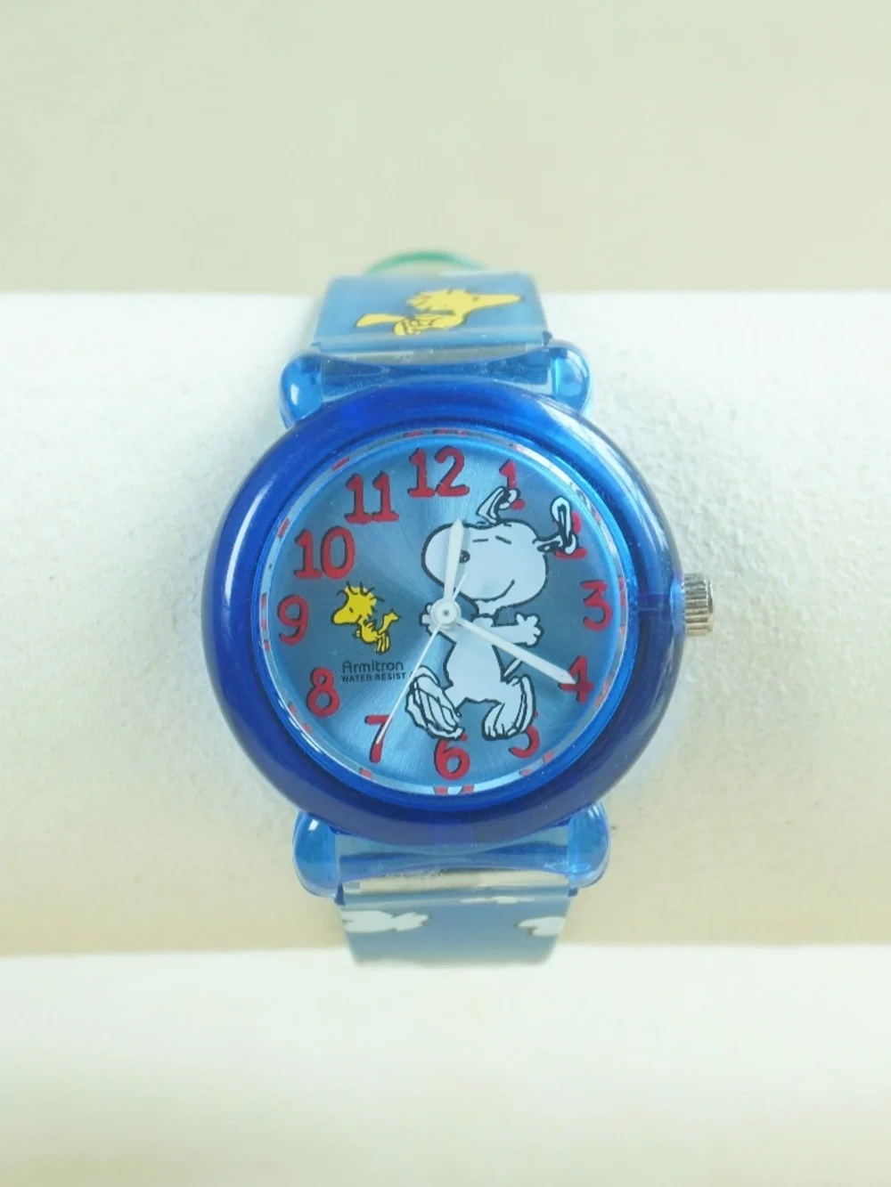 vintage Armitron watch features Snoopy